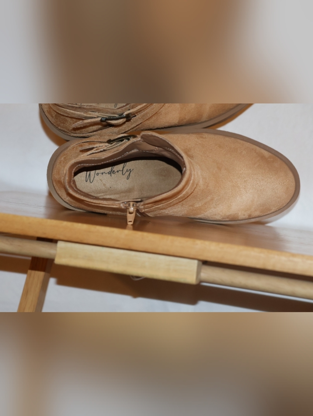 Wonderly Nessie Ankle Boots-Camel Tan. Size 8M. - Picture 11 of 15